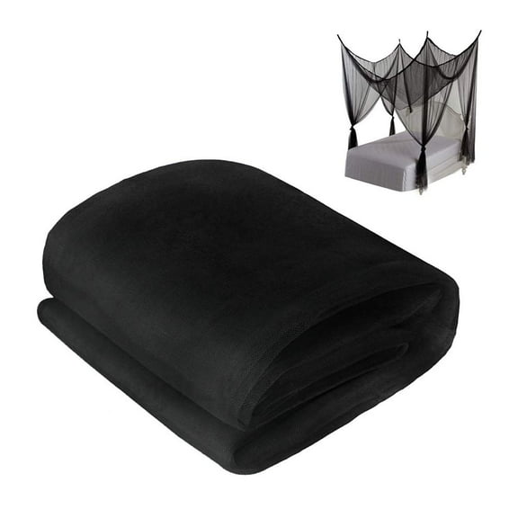 Shatex Mosquito Netting 60"x 66" Insect Pest Barrier Netting for Outdoor/Bed/Wedding, Black