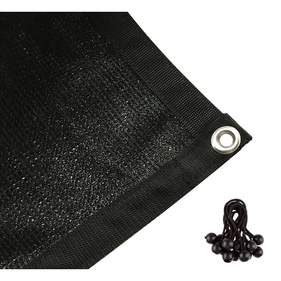 Shatex Shade Fabric for Pergola/Patio/Garden New Design Shade Panel with Grommets 6x16ft Black
