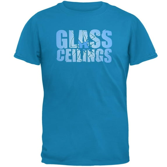 Shatter Glass Ceilings Mens T Shirt Sapphire 3X-LG