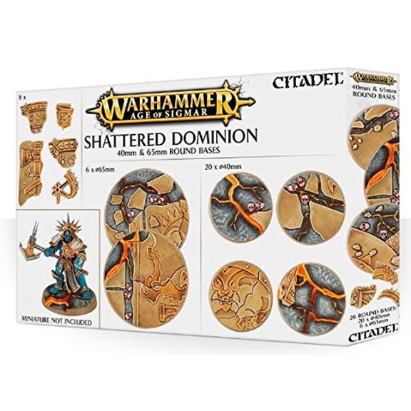 Shattered Dominion - 40 & 65mm Round Bases New