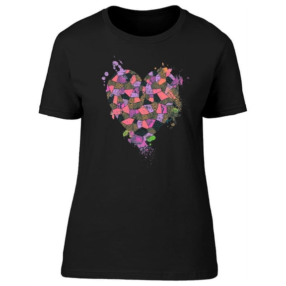Shattered Heart Artwork Tee Women's -Image by Shutterstock
