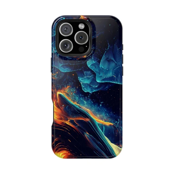 Shattered Slate Rock Blue Texture Case for iPhone 17 to 11 Pro Max