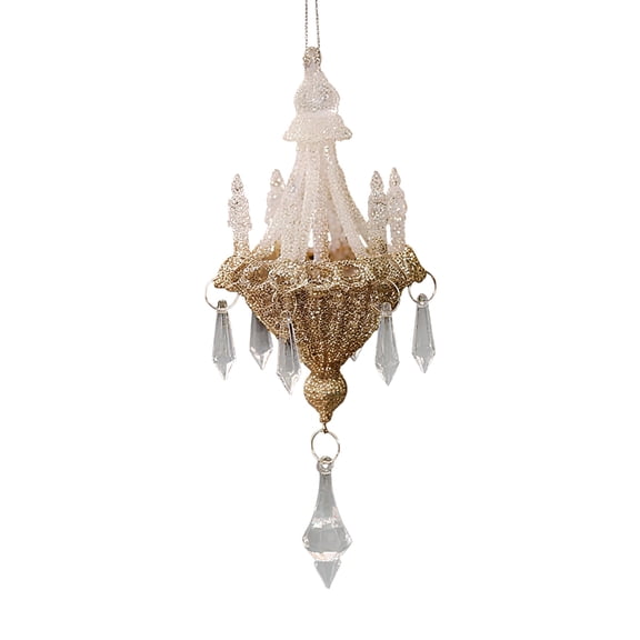 Shatterproof Acrylic Chandelier Hanging Ornament Christmas Tree Decoration