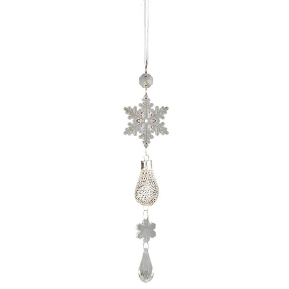 Shatterproof Acrylic Christmas Ornament Set, Snowflake Decor for Pet & Kid Safe Home Party Decorations