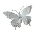 thumbnail image 1 of Shatterproof Butterfly Christmas Decoration 25Cm Glittering Meshes Wing Design Indoor Outdoor Holiday Party Supplies, 1 of 9