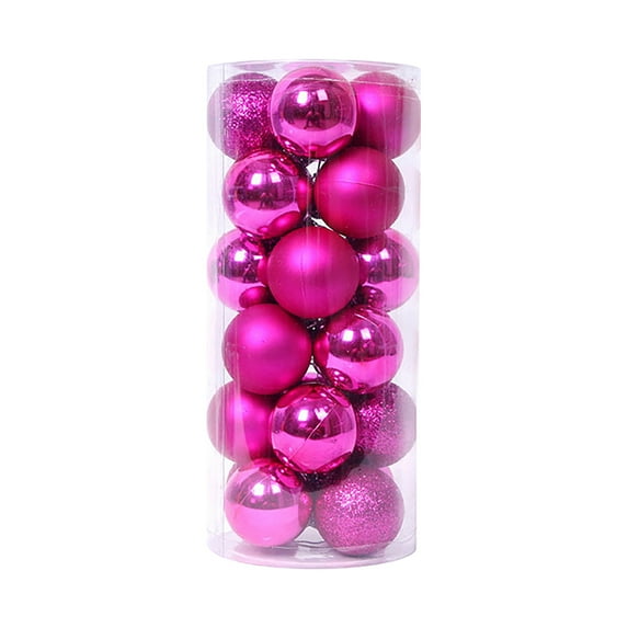 Shatterproof Christmas Ball Ornaments 24 Pieces 1.57 Inch Mini Christmas Tree Decorations Bright Hanging Baubles for Xmas Halloween Wedding Party Home Holiday Decor
