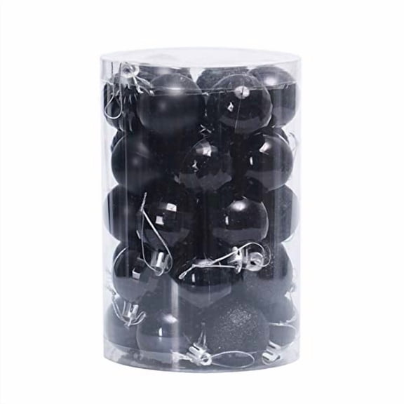 Shatterproof Christmas Ball Ornaments Set 34 PCS 1.57 inch Durable Decorative Baubles, Bulk Holiday Wedding Mardi Gras Party Hanging Decor for Christmas Tree Gift Ready Indoor Outdoor