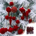 thumbnail image 1 of Shatterproof Christmas Hanging Ball Decorations for Xmas Christmas Decorations 24 Piece Flocked Christmas Balls Christmas Decoration SetMultiple Styles Of Christmas Tree Decorations, 1 of 7