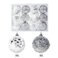 thumbnail image 1 of Shatterproof Christmas Ornaments, 12 Pack 6cm Sequin Foam Christmas Baubles Hanging Ornament Set, 1 of 5