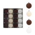 thumbnail image 1 of Shatterproof Christmas Ornaments, 16 Pack Flocked Velvet Christmas Tree Ball Ornaments Hanging Decor, 1 of 7