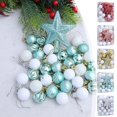 thumbnail image 1 of Shatterproof Christmas Ornaments, 36 Pack Painted Christmas Ball Gift Box Set Tree Hanging Ornaments, 1 of 8