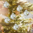 thumbnail image 1 of Shatterproof Christmas Ornaments, 6-Pack Plastic Painted Ball Decorations for Christmas Tree Hanging Decor, Unbreakable Holiday Decor(B), 1 of 3