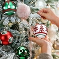 thumbnail image 1 of Shatterproof Christmas Ornaments, 6PCS 2.36 Inch Plastic Hanging Balls, Holiday Tree Decorations for Xmas Party Wedding Outdoor Indoor Decor, Lightweight Unbreakable Baubles, 1 of 6