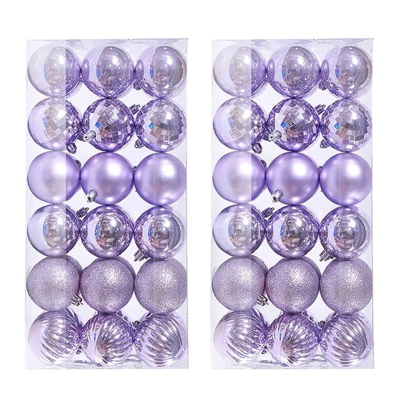 Shatterproof Christmas Ornaments Set - 72PCS Vibrant 1.57" Premium Tree Decorations