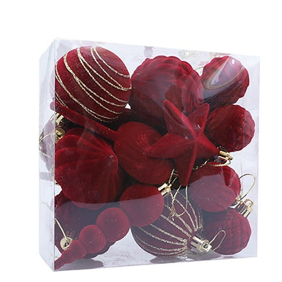 Shatterproof Christmas Pendant Ornaments for Festive Indoor and Outdoor Tree Decorations with Elegant Hanging Baubles Design 24PCS