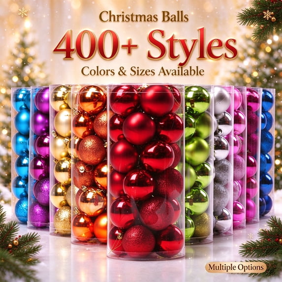 Shatterproof Christmas Tree Ball Ornaments, Hanging Xmas Decor Baubles, Holiday Decoration Balls for Wreath, Garland, Home Party Wedding Decor 3cm 12pcs