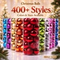thumbnail image 1 of Shatterproof Christmas Tree Ball Ornaments, Hanging Xmas Decor Baubles, Holiday Decoration Balls for Wreath, Garland, Home Party Wedding Decor 3cm 36pcs, 1 of 8