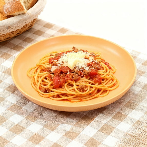 Shatterproof Dinner Plates Set Plastic Reusable Plates Plates Bowls Dishwasher Microwave Safe for Kitchen Camping Party(Yellow)