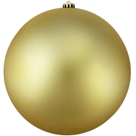 Shatterproof Matte Vegas Gold Commercial Christmas Ball Ornament 10" (250mm)
