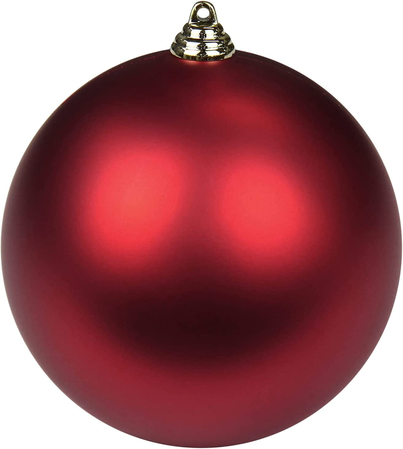 Shatterproof Red Christmas Ball Ornaments XL 7.1" Pack of 12