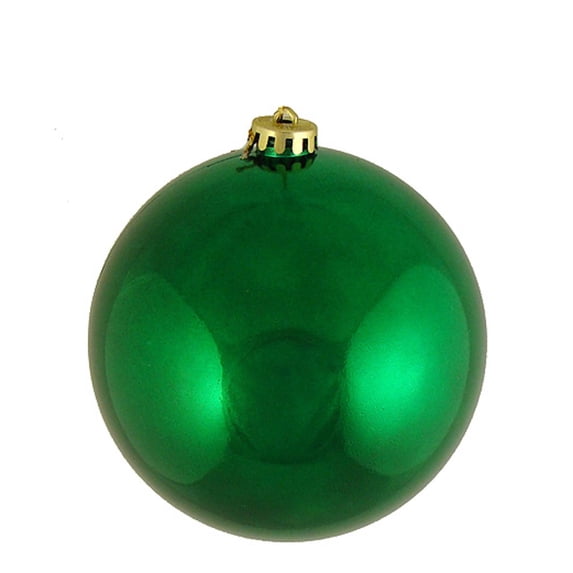 Shatterproof Shiny Xmas Green UV Resistant Commercial Christmas Ball Ornament 8" (200mm)