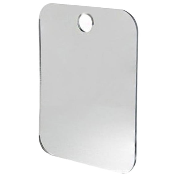 Shatterproof Shower Mirror - Acrylic Fogless Removable for Shaving Makeup Bathroom