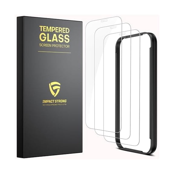 Shatterproof Tempered Glass Screen Protector for iPhone 11 Pro/iPhone XS/iPhone X [Easy Installation Frame] [Bubble Free] [9H Hardness] [Full Coverage] Case Friendly, 5.8 Inch - (3-Pack)