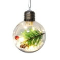 thumbnail image 1 of Shatterproof Transparent Christmas Decoration Balls with Lights, Fillable Plastic Ornaments for Tree, Gift Baskets, and Holiday Crafts, 1 of 6