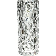 Shatterproof Unbreakable Plastic Vase for Home Decor Thickened Heavy Crystal Clear Vase for Flower Diamond Shape Like Glass Large Size Vase for Wedding Party 11.5 High   4.5 Wide