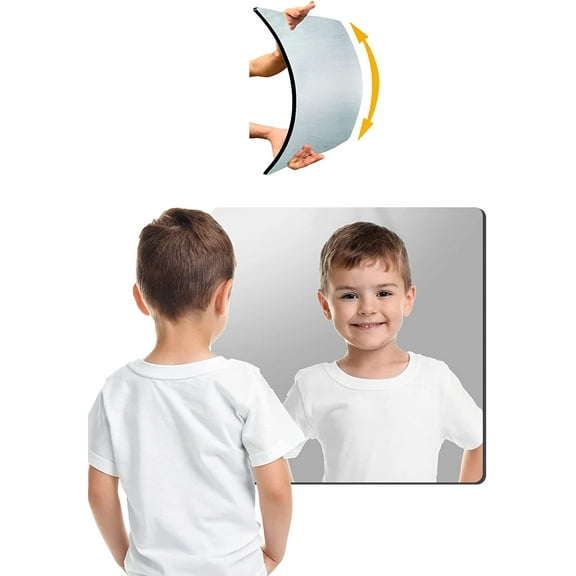 Shatterproof Wall Mirror Full Length for Bedroom, Acrylic Gym Mirrors For Home, Extra Thick: 0.12 inch, 12 x 12 inch x 4 Pcs, Workout Mirrors Safe for Kids, Over The Door, Long Wall Mounted