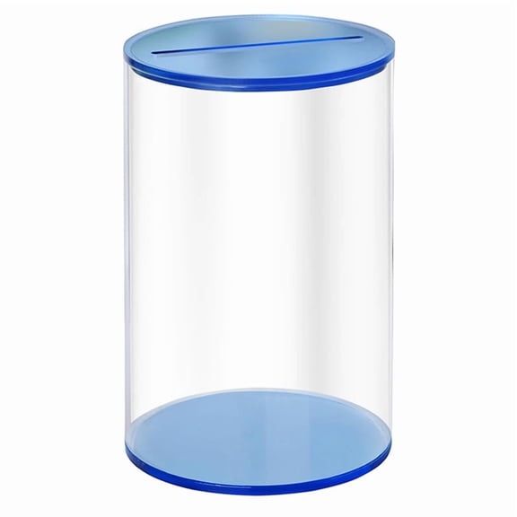 Shatterproofs Money Container Transparents Acrylic Materials Decorative Coin Jar With Bottom Access Plugs