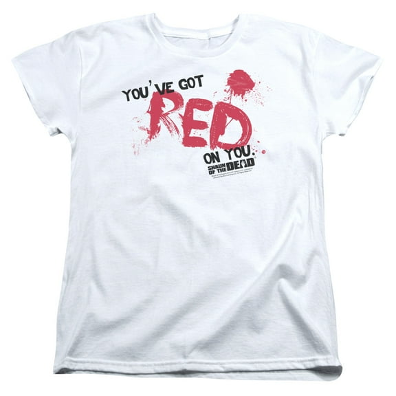 Shaun Of The Dead Red On You S/S Women's T-Shirt White