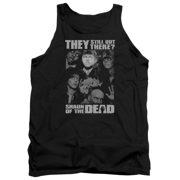 Shaun Of The Dead Still Out There Adult Tank Top Black