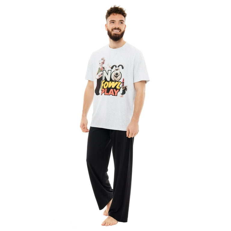Shaun The Sheep Mens Pajamas Black Sizes S XXL