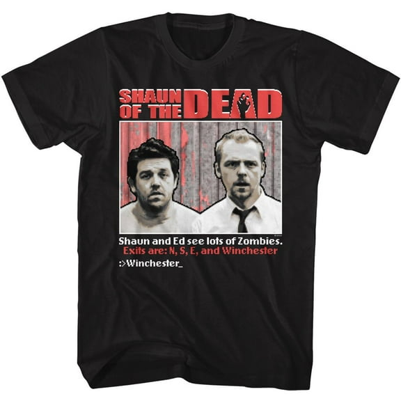 Shaun of the Dead Video Game Black T-Shirt