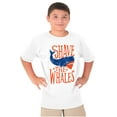 thumbnail image 1 of Shave The Whales Funny Hipster Pun Crewneck T Shirts Boy Girl Teen Brisco Brands L, 1 of 6