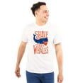 thumbnail image 1 of Shave The Whales Funny Hipster Pun Plus Size Crewneck Graphic Tee Shirt Brisco Brands 2X, 1 of 4