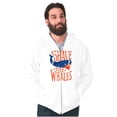 thumbnail image 1 of Shave The Whales Funny Hipster Pun Unisex Fleece Graphic Zip Up Hoodie Brisco Brands 2X, 1 of 5