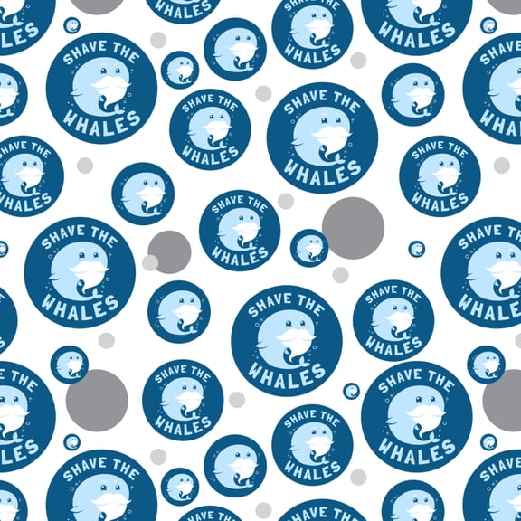 Shave the Whales Save Mustache Beard Funny Humor Premium Gift Wrap Wrapping Paper Roll