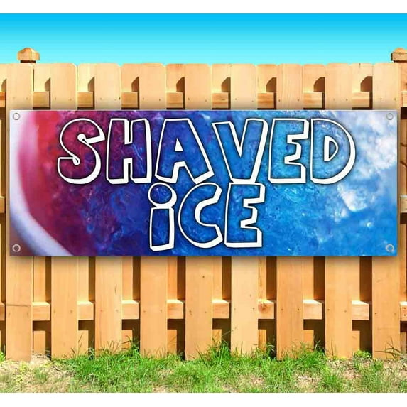 Shaved Ice 13 oz Vinyl Banner With Metal Grommets