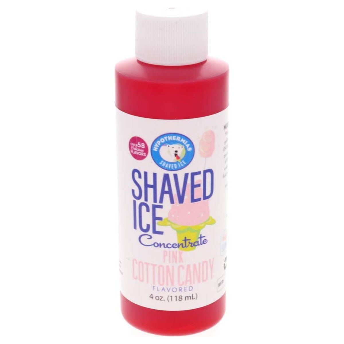Shaved Ice And Snow Cone Syrup Unsweetened Flavor Concentrate 4 Fl Oz