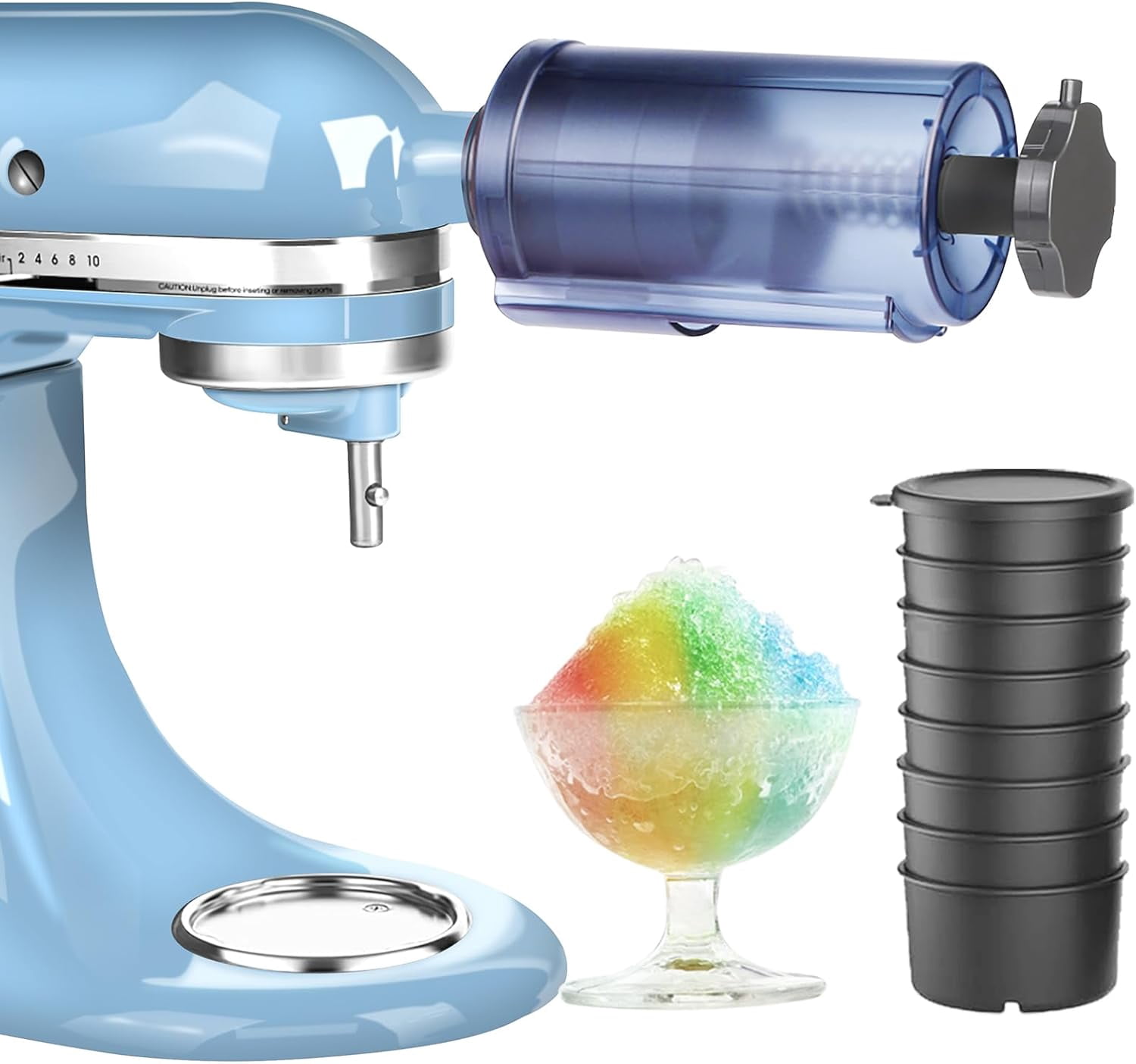 Shaved Ice Attachment for Kitchen Aid Stand Mixer - Snow cone Machine ...