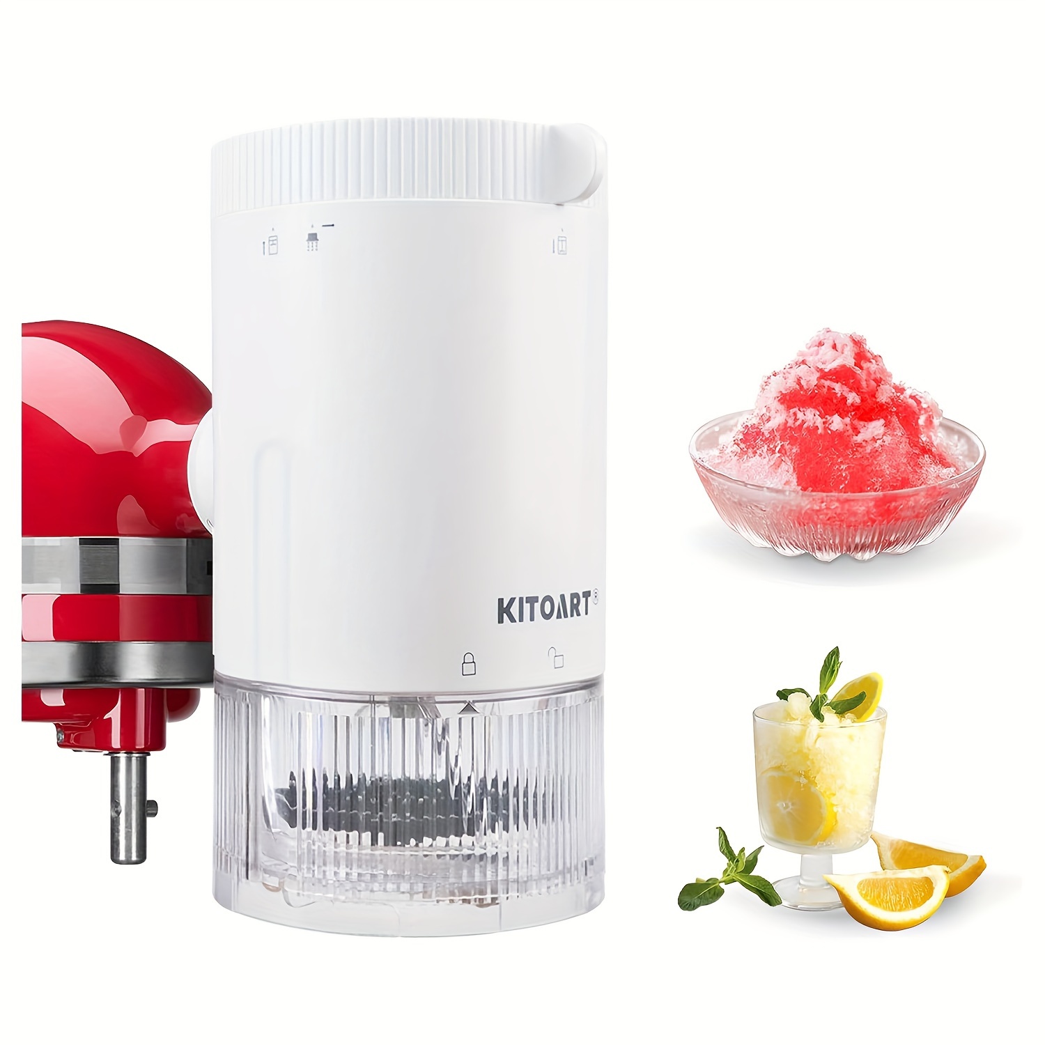 Shaved Ice Attachment for KitchenAid Stand Mixer, Snow Cone Shaved Ice