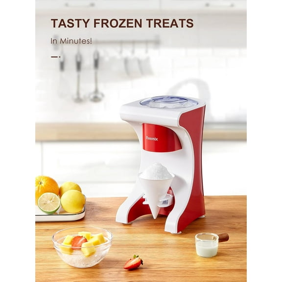 Shaved Ice Snow Cone Maker for Home Use, Easy Treats with Syrup
