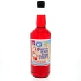 Shaved Ice & Snow Cone Syrup BPAFree Recyclable Plastic Bottle Quart
