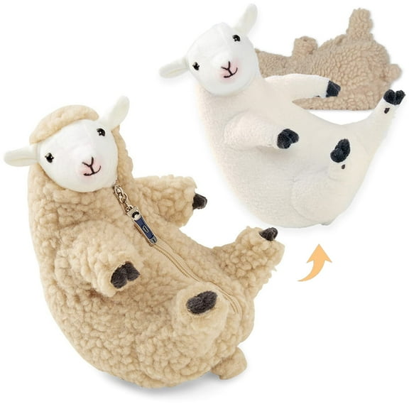 Shaved Sheep Stuffed Animal, Sheep Plush Toy, Cute Plushie for fans, Sleeping Pet Plush, Lamb Stuffed Animal Best Gifts for fans, Small Plush Toy