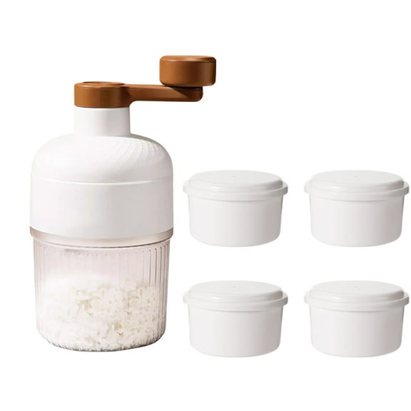 Shaved ice household small manual ice crusher - continuous ice crushing, hail ice, ice cubes