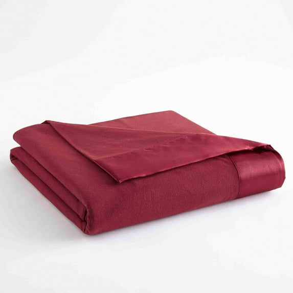 Shavel Home Products All Seasons Sheet Blanket, Twin, Wine