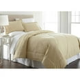 thumbnail image 1 of Shavel Micro Flannel Reversible Super Soft Comforter Mini Set - King Comforter 90x104" 2-Shams 20x40" - Chino, 1 of 2