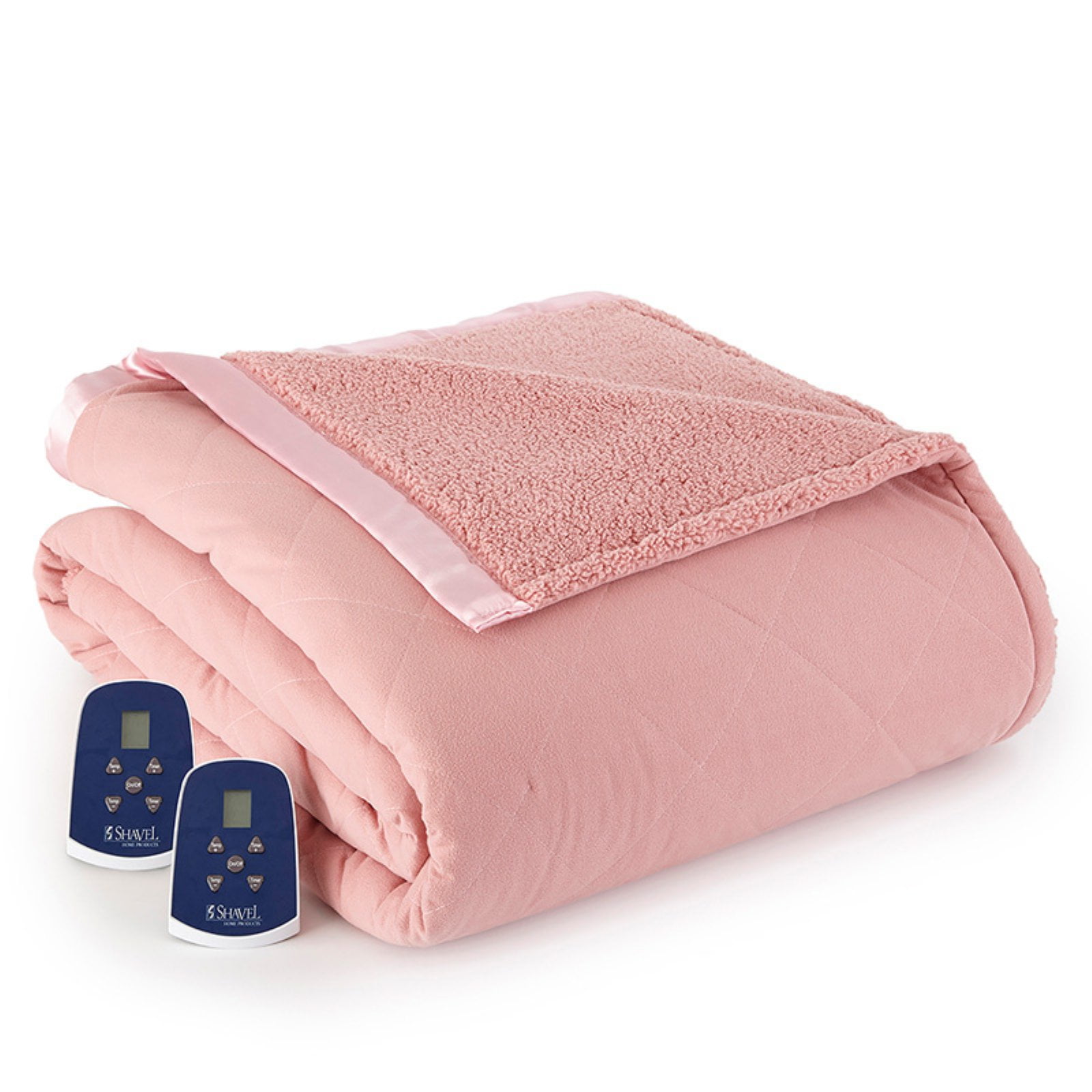 Shavel Home Products Reverse to Sherpa Electric Heated Blanket